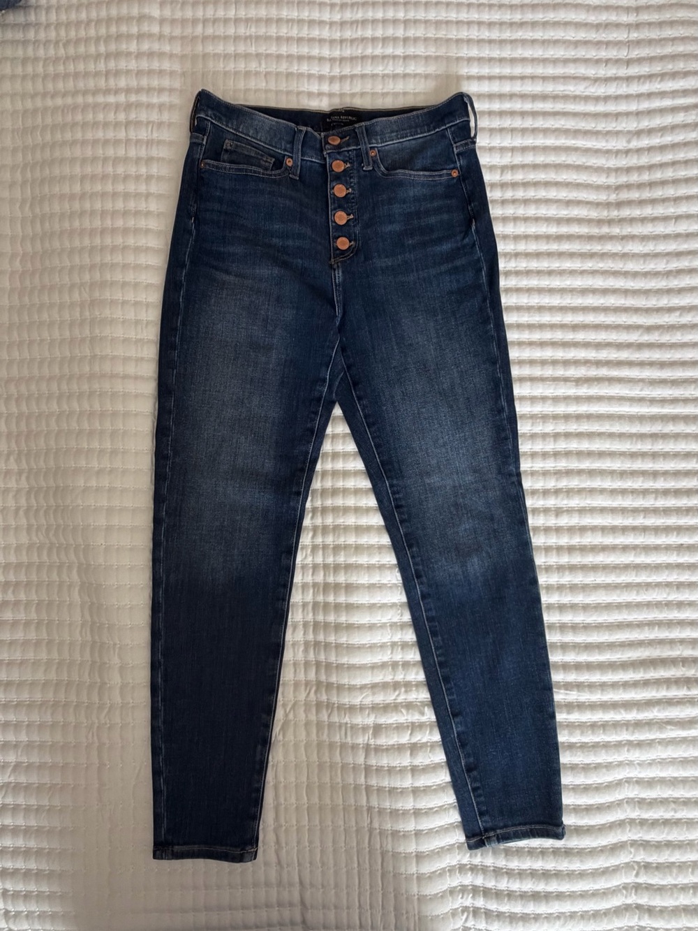 Banana Republic Dark Wash High-Rise Button-Fly Jeans 27” waist